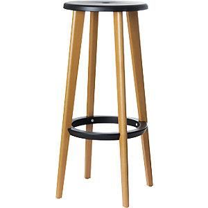 Paperflow Paperflow - Taburete De Bar Woody Con Patas De Madera Ue 2 Unidades