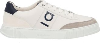 Ferragamo Black Logo Gancini Sneakers
