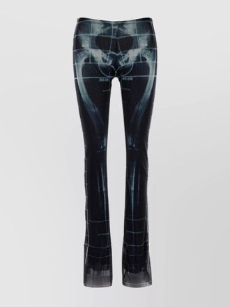 Jean Paul Gaultier printed flared trousers