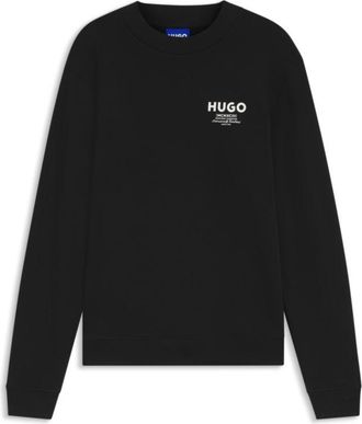 HUGO BOSS French-terry cotton sweatshirt with bold logo print