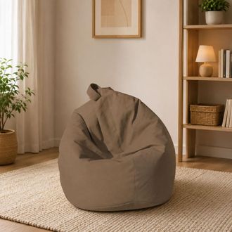 Talamo Italia Dmora Pouf &Eacute;l&eacute;gant, Couleur Beige, Dimensions 80 X 120 X 80 Cm
