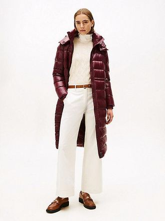 Tommy Hilfiger Shiny Down Longline Puffer Coat
