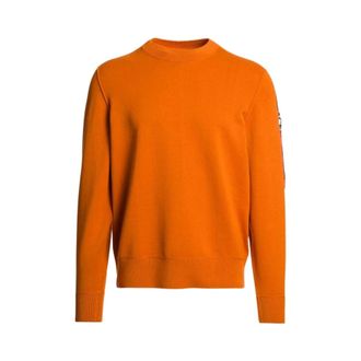 Parajumpers Round-neck Knitwear, male, Orange, Size: XL Braw Crewneck Sweater