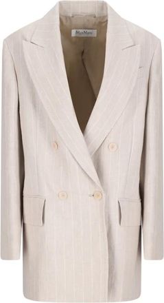 Max Mara Stijlvolle Gerla Jas voor Vrouwen - Dames - Blazers - Beige - XS - Jassen