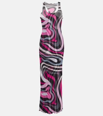 Pucci Marmo tulle maxi dress