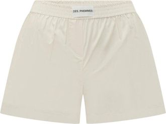 Des_Phemmes Cotton Boxer Shorts - Dames - Bermuda - Beige - XS - Katoen - Korte Broeken