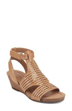 Earth Helodie Wedge Sandal in Tan at Nordstrom, Size 8.5