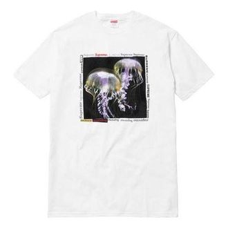 SUPREME SS18 Jellyfish Tee White Printing Short Sleeve Unisex SUP-SS18-153