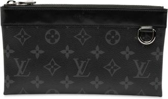 Louis Vuitton Pre-owned Clutches, female, Black, Size: ONE SIZE Pre-owned Leather Pouch