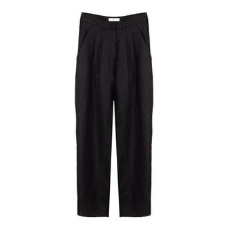 Pantaloni Torino Pleated Trousers - female - PT Torino - Cropped Trousers - Black - 2XL - Trousers