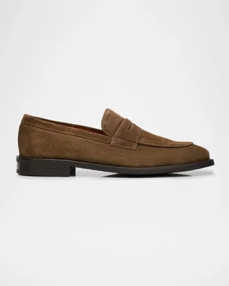 Allen Edmonds Como Suede Penny Loafers