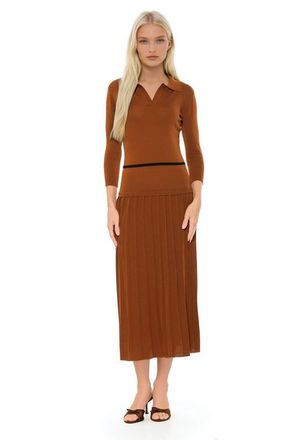 Alexia Admor Sable Dress in Camel at Nordstrom, Size X-Large
