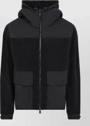 Moncler panelled hooded puffer jacket