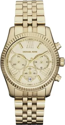 Michael Kors Accessoires, Dames, Geel, ONE Size, Lexington Chronograph Horloge