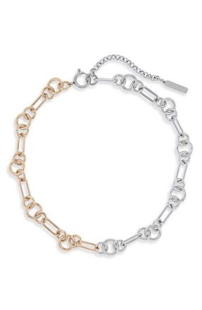 Justine Clenquet Scott Choker Necklace in Gold N Palladium at Nordstrom