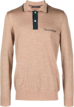 Billionaire Boys Club logo-embroidered polo shirt - men - Merino/Mother of Pearl - XXXL - Neutrals