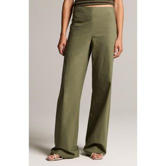 Vince Colette High Waist Cotton Twill Bias Pants in Pine Grove at Nordstrom, Size Xx-Small