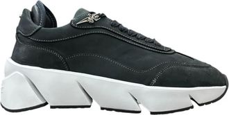 Cesare Paciotti Blauwe Lage Sneakers - Heren - Sneakers - Blauw - 40 EU - Schoenen