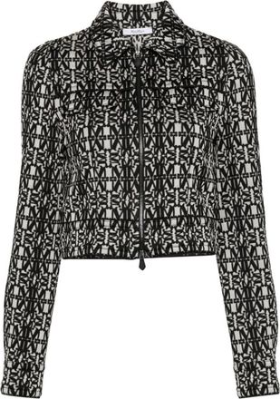 Max Mara Monogram Pattern Jacket - Dames - Zomerjassen - Veelkleurig - XS - Jassen