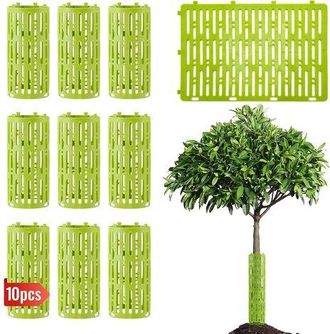 OEM Paquete De 10 Protectores De Pl&aacute;stico Para Troncos De &Aacute;rboles (20 X 30 Cm), Protectores Expandibles Con Orificios De Ventilaci&oacute;n, Excelente Protecci&oacute;n