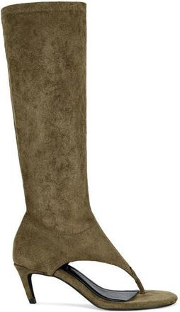 Azalea Wang Cecile Stiletto Sandal in Olive at Nordstrom, Size 6.5