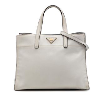 Prada Pre-owned Prada Saffiano Soft Triple Pocket Tote Ladies WAV7GMMC795MDJ46