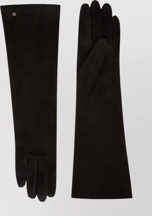 Max Mara luxurious long lambskin gloves