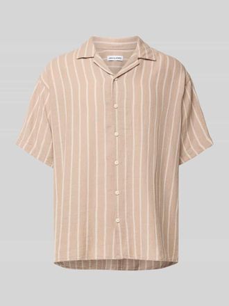 Jack & Jones Jack & Jones Freizeithemd mit Reverskragen Modell EENZO in Beige, Gr&ouml;&szlig;e XXL