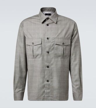 Dunhill Checked wool overshirt