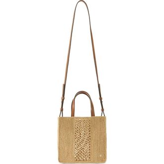 Helen Kaminski Mini Arleth Crochet Raffia Tote in Natural at Nordstrom
