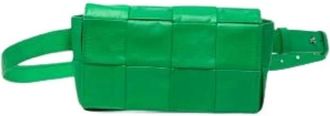 Bottega Veneta Borsa a cintura Pre-owned in nappa intrecciata - - Pre-owned - Donna - Verde - ONE SIZE