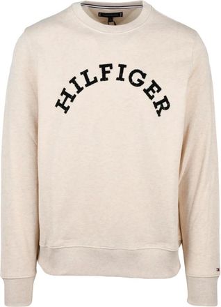 Tommy Hilfiger Hoodies & sweatvesten, Heren, Beige, 2Xl, Katoen, Felpa Girocollo