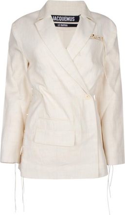 Jacquemus White Singe Breasted Blazer