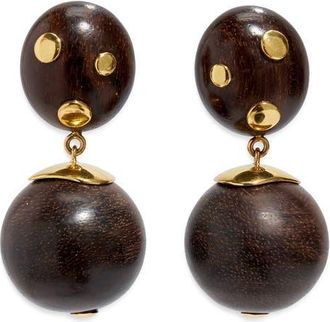 Lizzie Fortunato Nopales Acacia Drop Earrings in Brown at Nordstrom