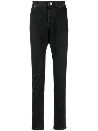 Balmain mid-rise straight-leg jeans - men - Elastane/Cotton/Cotton/Elastane - 31 - Black