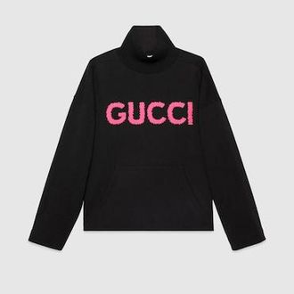 Gucci Sweatshirt Aus Baumwolljersey Mit Rollkragen, Gr&ouml;&szlig;e M