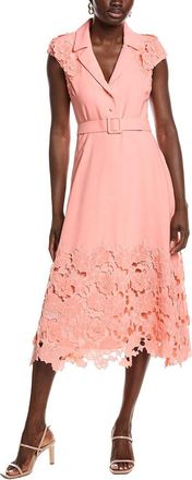 Badgley Mischka Lace Hem Combo Day Dress