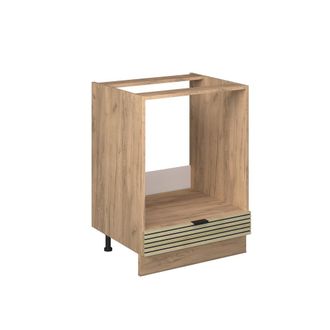 Vicco Armario Para Horno Empotrado Fame-line, Panel De Roble, 60 Cm Sin Encimera Vicco