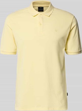 Premium by Jack & Jones Slim Fit Poloshirt mit Stitching in Hellgelb, Gr&ouml;&szlig;e XXL