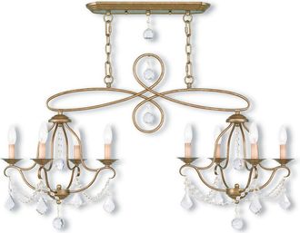 Livex Lighting Discontinued Livex Chesterfield 8-Light Agl Island/Chandelier