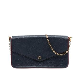 Louis Vuitton Pre-owned Cross Body Bags, female, Blue, Size: ONE SIZE Pre-owned Pochette Felicie