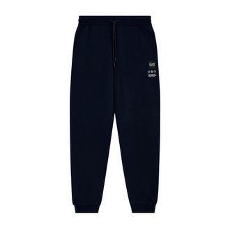 Emporio Armani Sweatpants, male, Black, XL, Sporty Black Trousers for Men