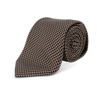 Tom Ford Accessoires, Heren, Beige, ONE Size, Micro-pattern Das