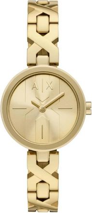A|X Armani Exchange Ava Quartz Gold Dial Ladies Watch AX5831