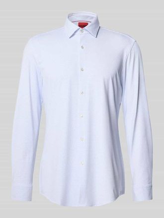 HUGO BOSS Slim Fit Businesshemd mit Kentkragen Modell KENNO in Dunkelblau, Gr&ouml;&szlig;e 37