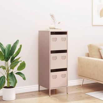 Berkfield Home Highboard Pink 39x35x103.5 cm Steel