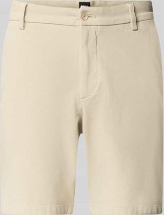HUGO BOSS Modern Fit Chinoshorts aus Baumwoll-Mix Modell KANE1 in Beige, Gr&ouml;&szlig;e 46