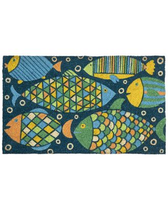 Entryways Fancy Fish Coir Doormat