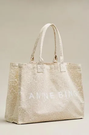 Anine Bing Leo Canvas Tote Bag