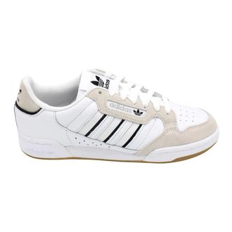 adidas Gestreepte leren sneakers met su&egrave;de inzetstukken - Heren - Skateschoenen - Wit - 42 2/3 EU - Su&egrave;de - Fitness